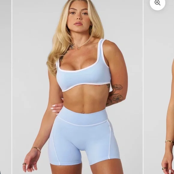 YOUNGLA Elevate Outline Bra in Light Blue - Picture 4 of 4